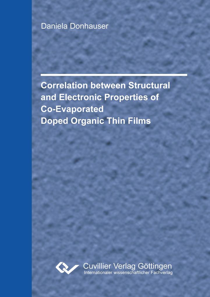 Correlation between Structural and Electronic Properties of Co-Evaporated Doped Organic Thin Films