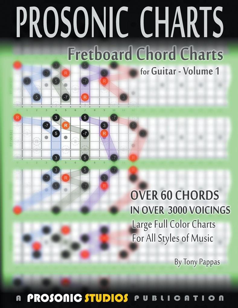 Fretboard Chord Charts for Guitar - Volume 1