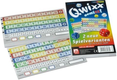 Image of Nürnberger Spielkarten - Qwixx gemiXXt Zusatzblöcke 2er