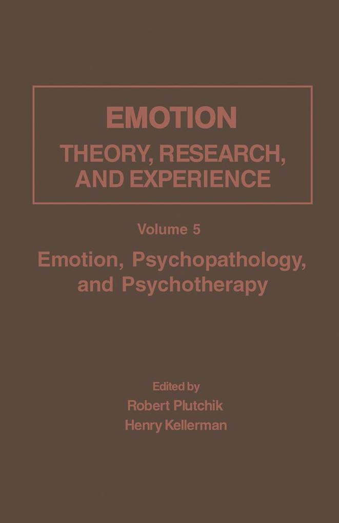 Emotion Psychopathology and Psychotherapy