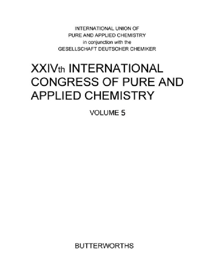 XXIVth International Congress of Pure and Applied Chemistry
