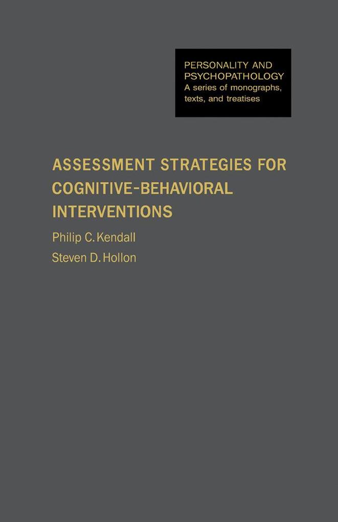 Assessment Strategies for Cognitive-Behavioral Interventions