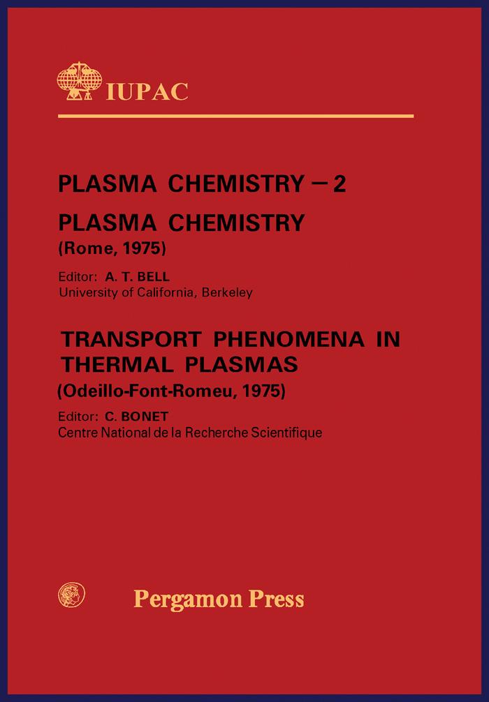 Plasma Chemistry - 2: Plasma Chemistry and Transport Phenomena in Thermal Plasmas