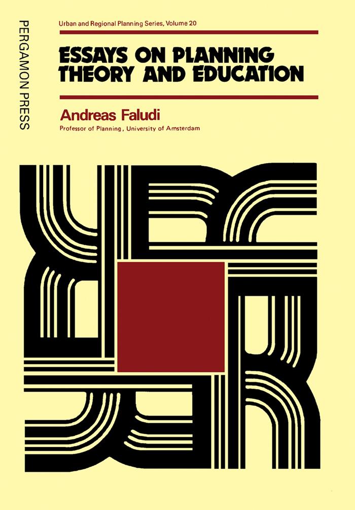 Essays on Planning Theory and Education als eBook Download von A. Faludi - A. Faludi