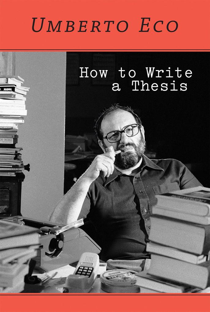 The Mit Press How To Write A Thesis