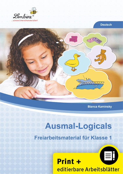 Ausmal-Logicals. Grundschule Deutsch Klasse 1