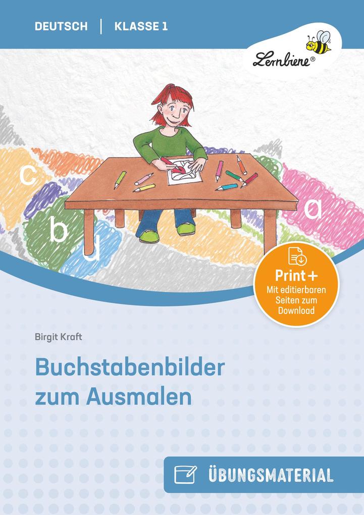Buchstabenbilder zum Ausmalen