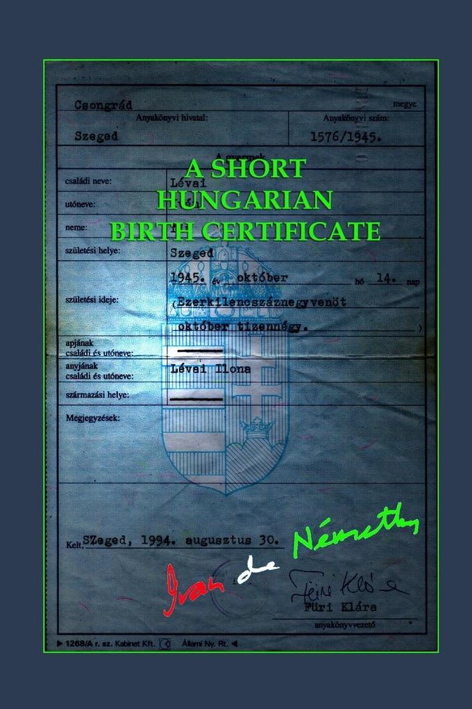A Short Hungarian Birth Certificate