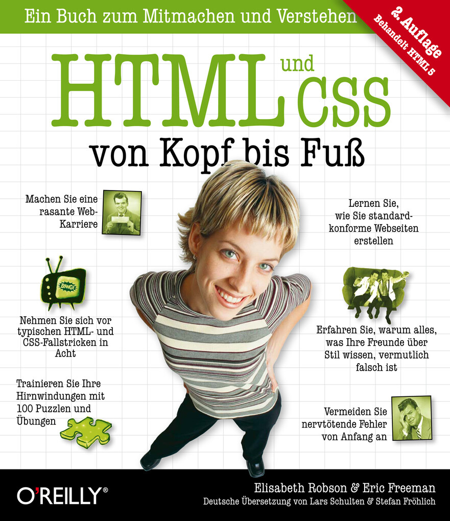 Von kopf. Эрик Фримен. Html CSS Эрик Фримен. Html o'Reilly. О Рейли html CSS.