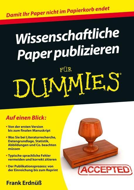 Image of Wissenschaftliche Paper publizieren für Dummies