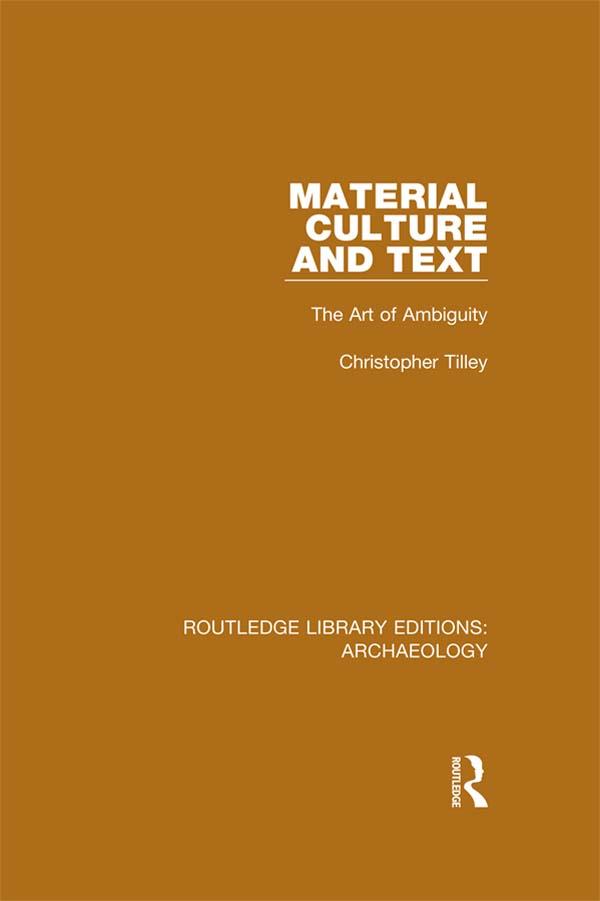 Material Culture and Text