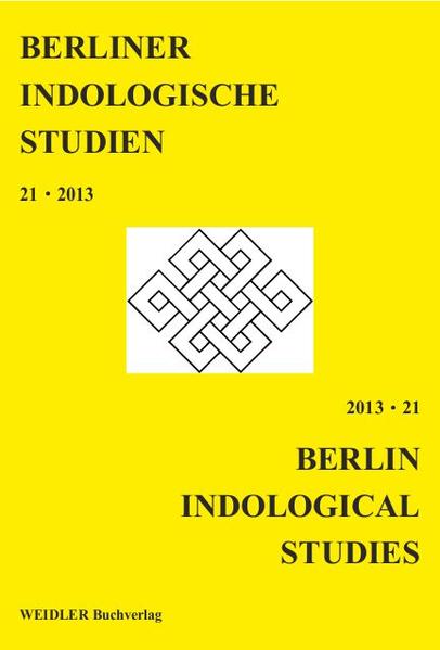 Berliner Indologische Studien Band 21