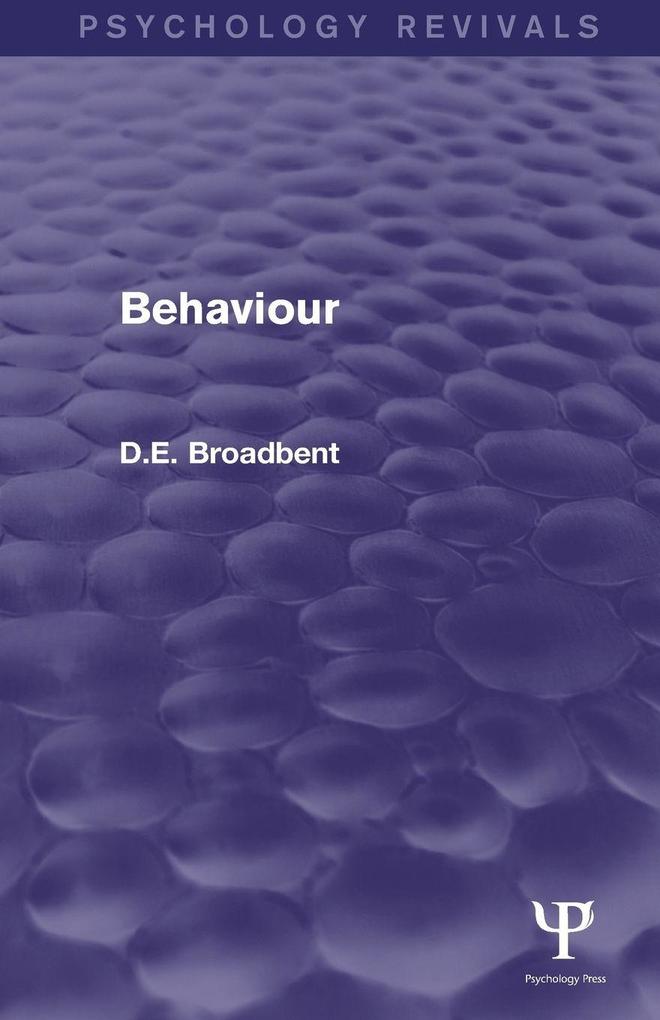 Behaviour (Psychology Revivals)