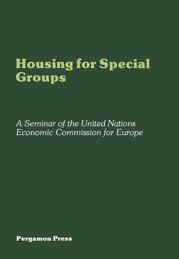 Housing for Special Groups