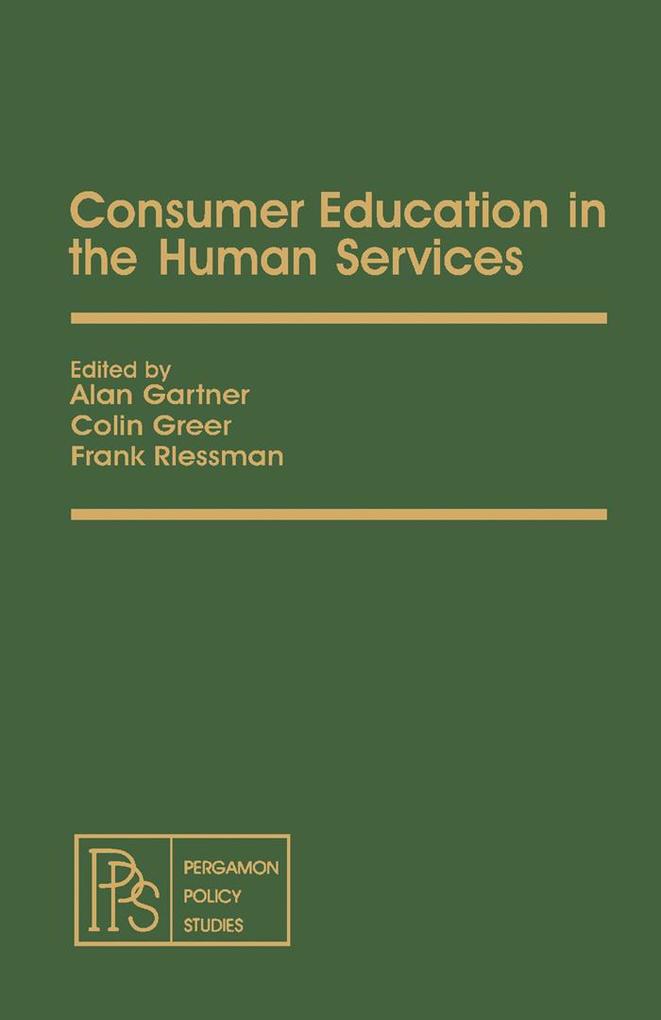 Consumer Education in the Human Services