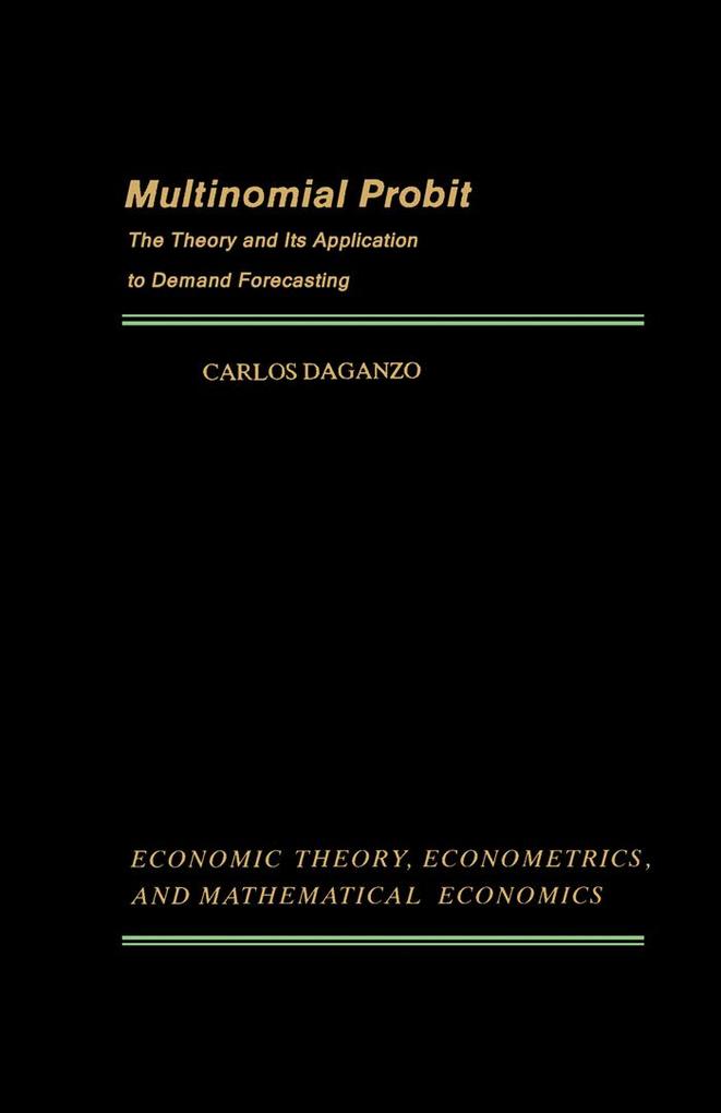 Multinomial Probit als eBook Download von Carlos Daganzo - Carlos Daganzo
