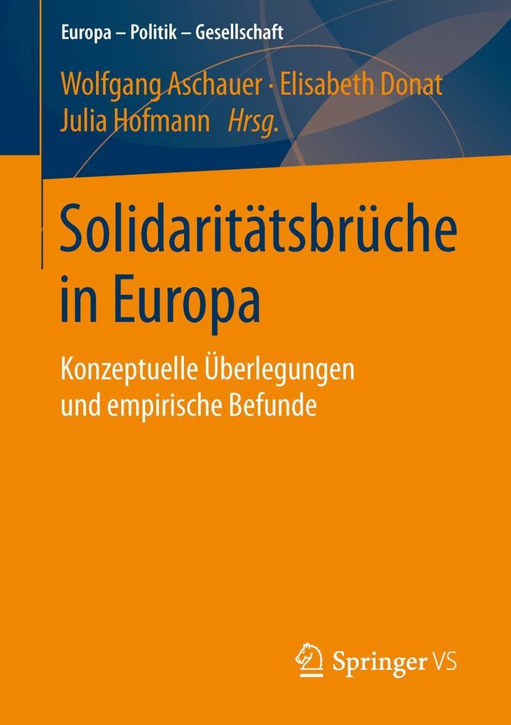 Solidaritätsbrüche in Europa