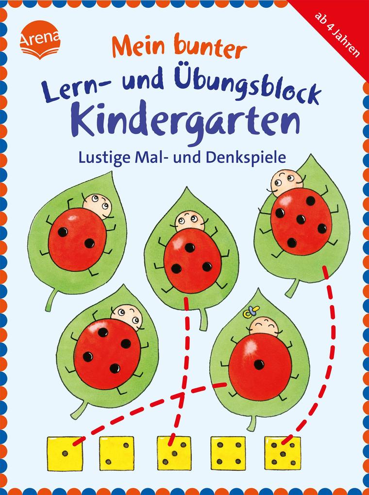 Image of Mein bunter Lern- und Übungsblock Kindergarten. Lustige Mal- und Denkspiele