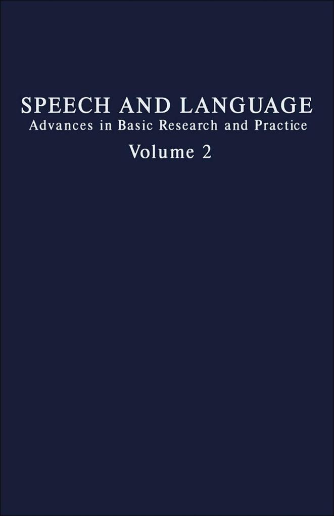 Speech and Language