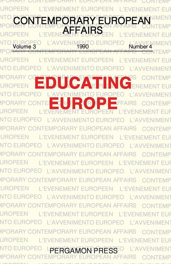 Educating Europe
