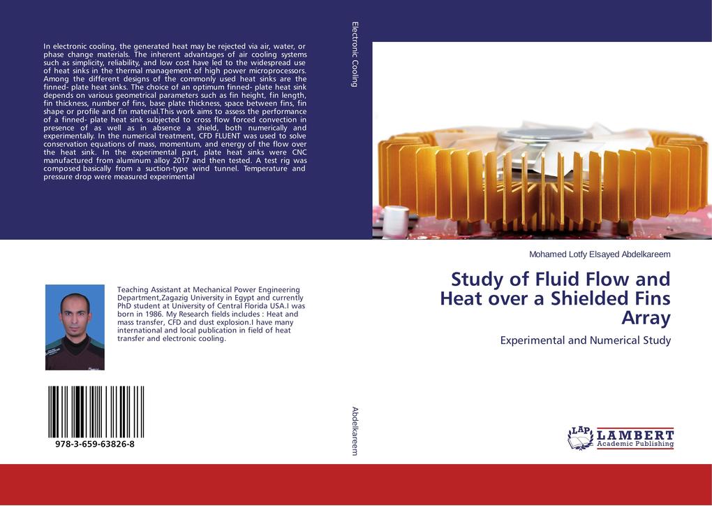 Study of Fluid Flow and Heat over a Shielded Fins Array