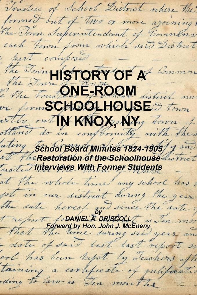 History of a One-room Schoolhouse in Knox NY