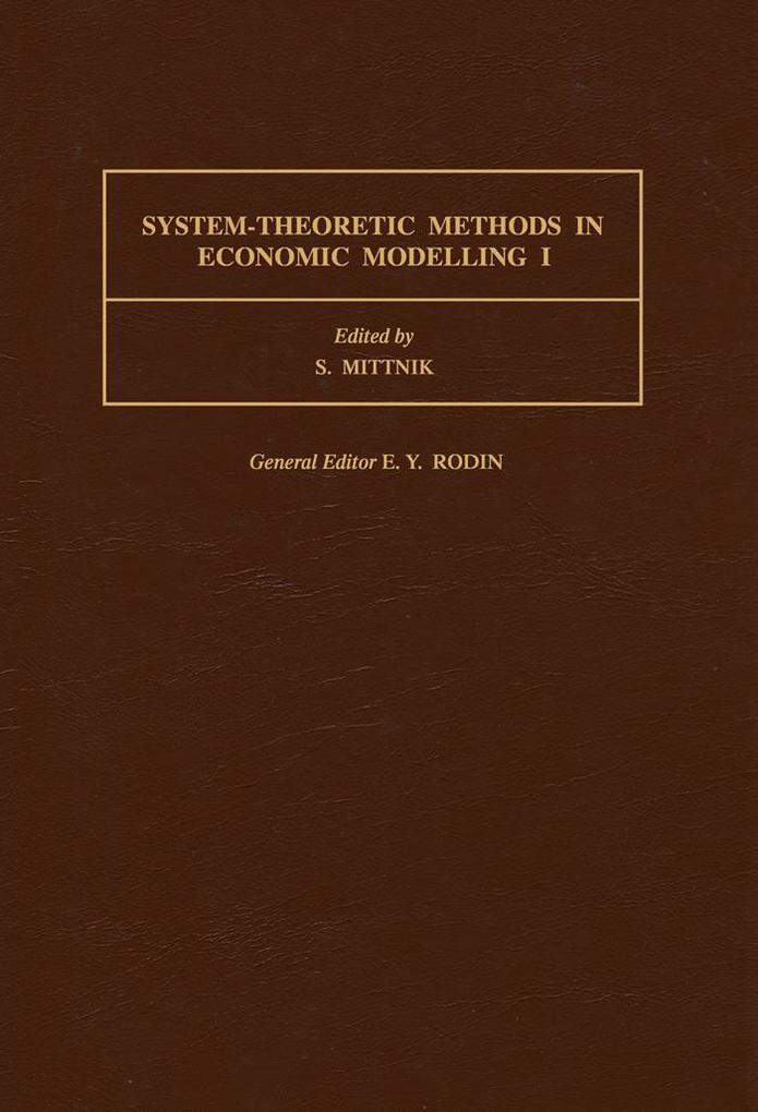 System-Theoretic Methods in Economic Modelling I