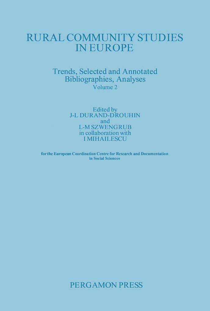 Rural Community Studies in Europe