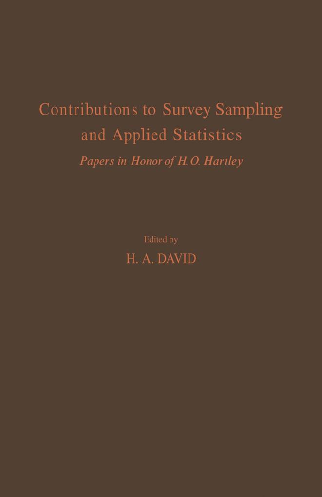 Contributions to Survey Sampling and Applied Statistics