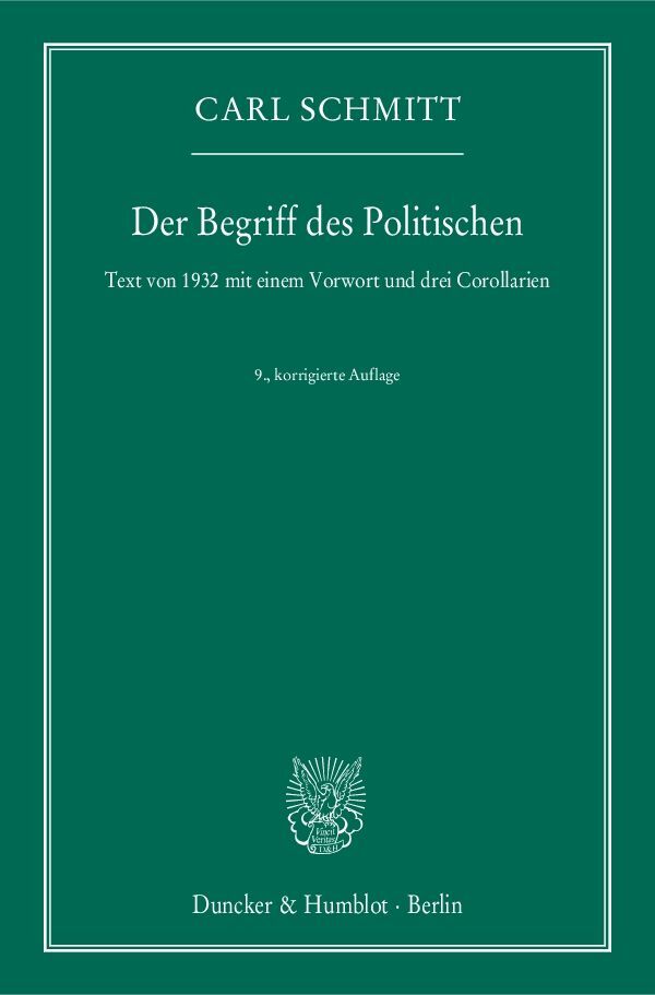 Duncker & Humblot Gmbh Der Begriff Des Politischen. - Bild 4