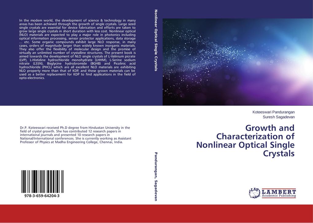 Growth and Characterization of Nonlinear Optical Single Crystals