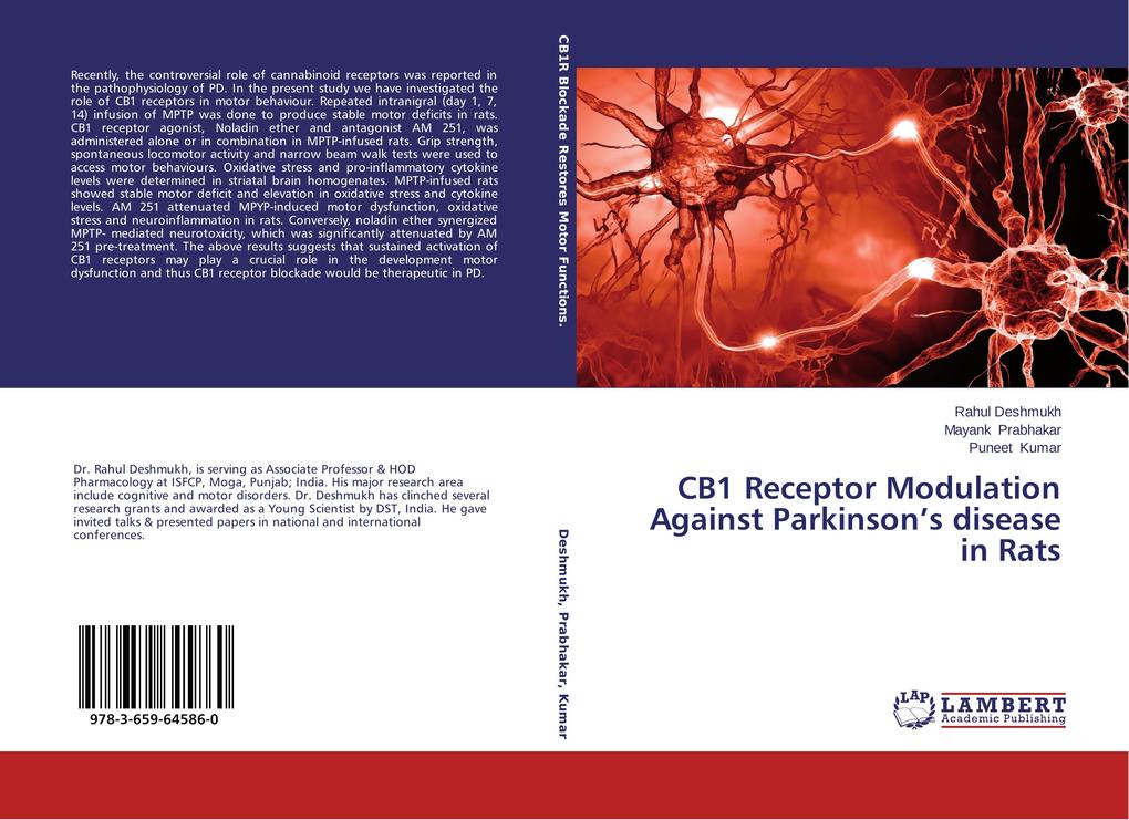 CB1 Receptor Modulation Against Parkinson's disease in Rats