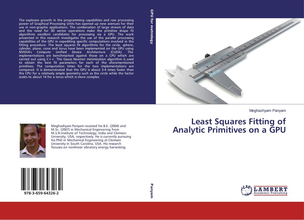 Least Squares Fitting of Analytic Primitives on a GPU