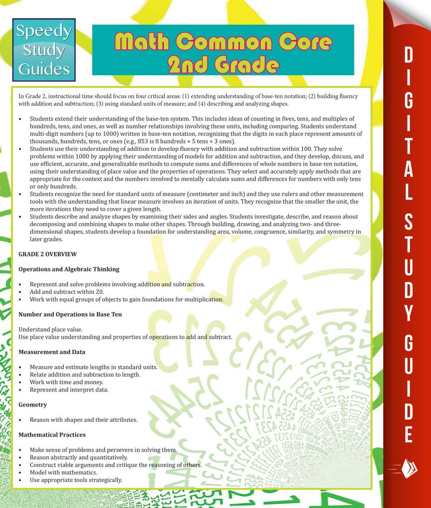 Math Common Core 2nd Grade (Speedy Study Guide)