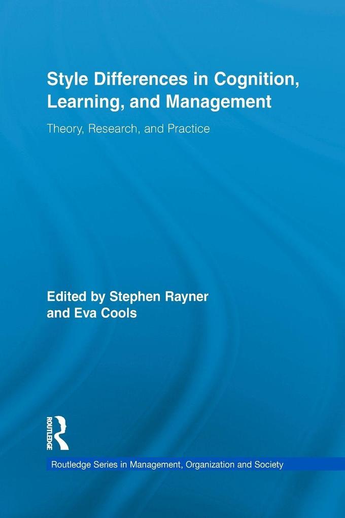 Style Differences in Cognition Learning and Management