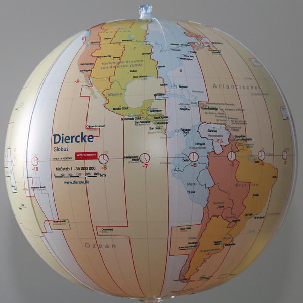 Diercke. Wasserball Zeitzonen