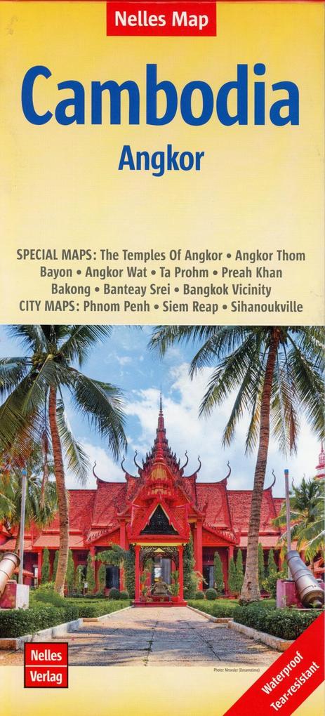 Nelles Maps Cambodia Angkor Polyart-Ausgabe