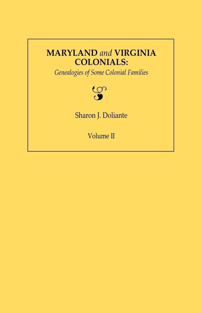 Maryland and Virginia Colonials