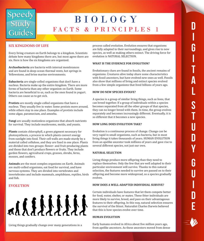 Biology Facts And Principles 1 (Speedy Study Guides)
