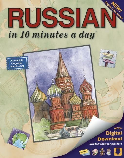 Russian in 10 Minutes a Day: Language Course for Beginning and Advanced Study. Includes Workbook Flash Cards Sticky Labels Menu Guide Software