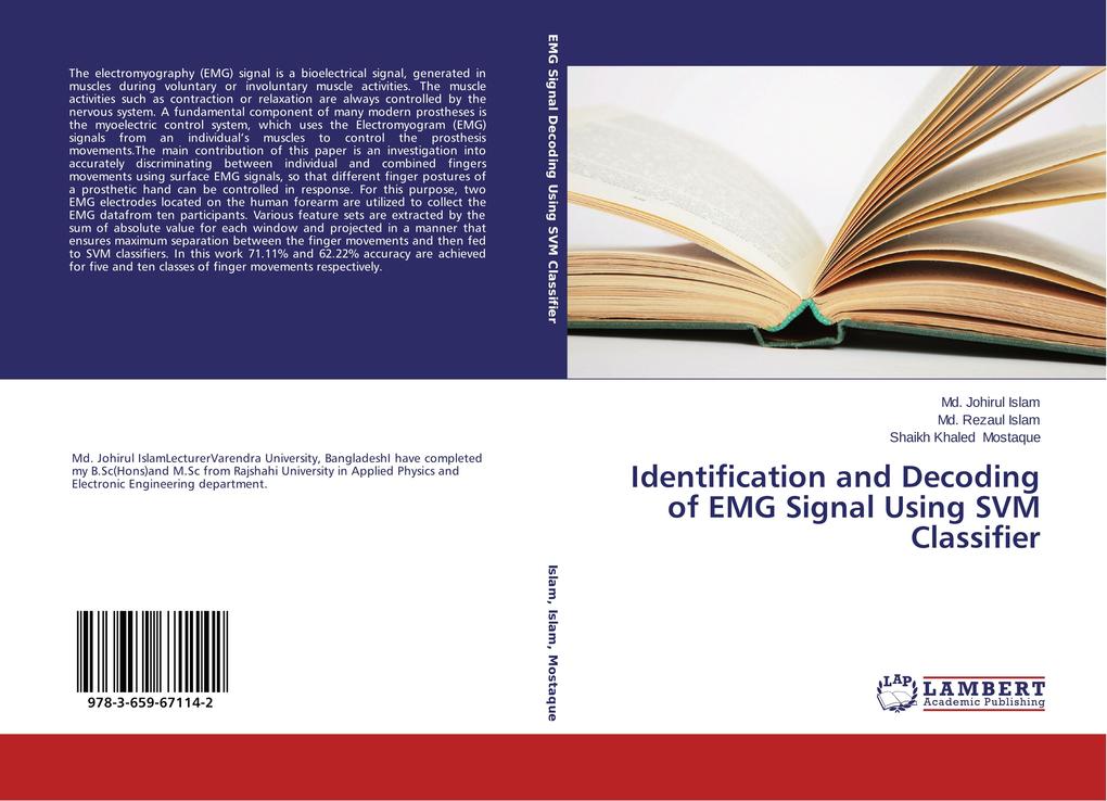 Identification and Decoding of EMG Signal Using SVM Classifier