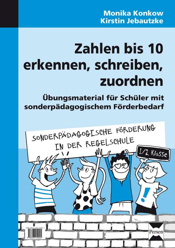 Zahlen bis 10 erkennen schreiben zuordnen