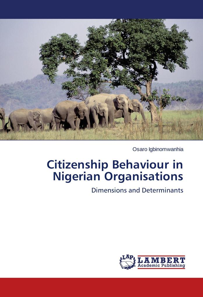 Citizenship Behaviour in Nigerian Organisations