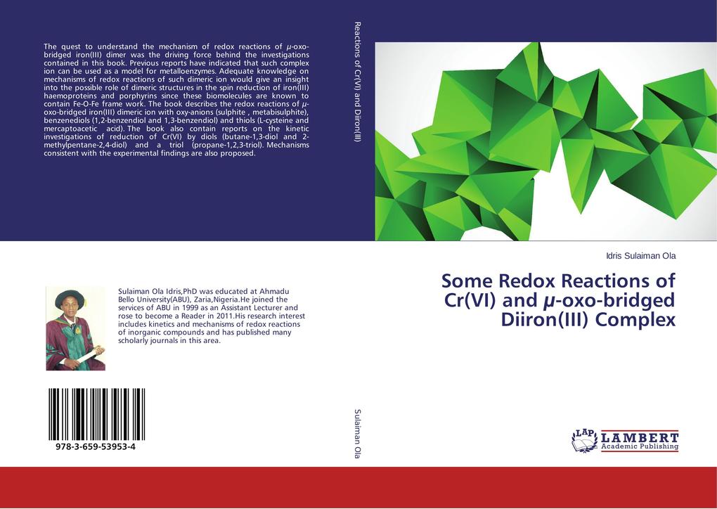 Some Redox Reactions of Cr(VI) and µ-oxo-bridged Diiron(III) Complex