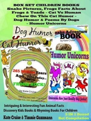Box Set Set Children‘s Books: Snake Picture Book - Frog Picture Book - Humor Unicorns - Funny Cat Book For Kids Dog Humor