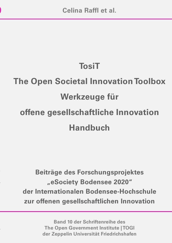 Image of Schriftenreihe des The Open Government Institute | TOGI der Zeppelin... / TosiT
