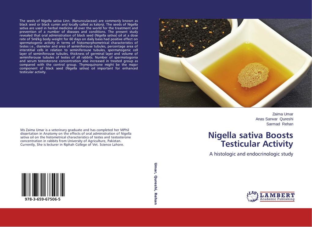 Nigella sativa Boosts Testicular Activity