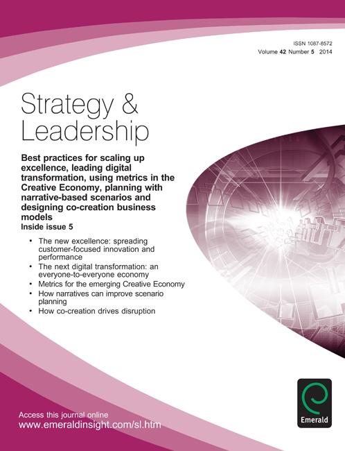 Best practices for scaling up excellence leading digital transformation using metrics in the Creative Economy planning with narrative-based scenarios and designing co-creation business models