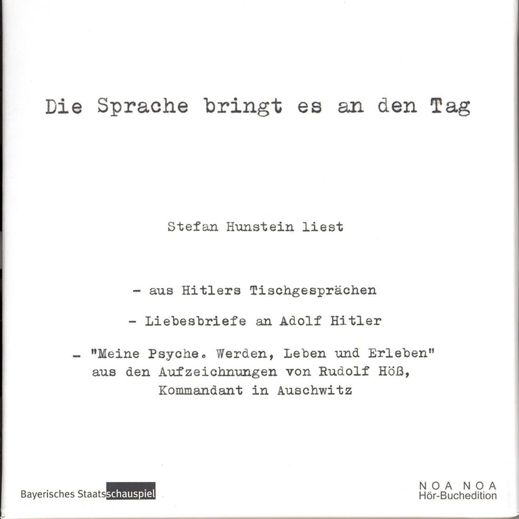 Die Sprache bringt es an den Tag
