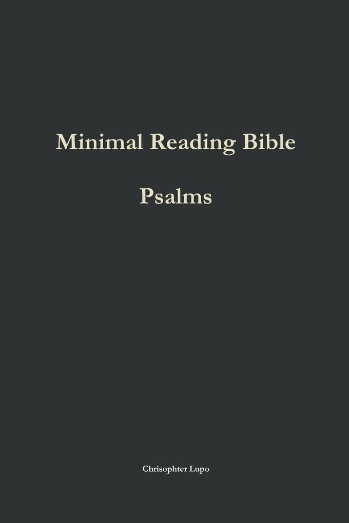 Minimal Reading Bible
